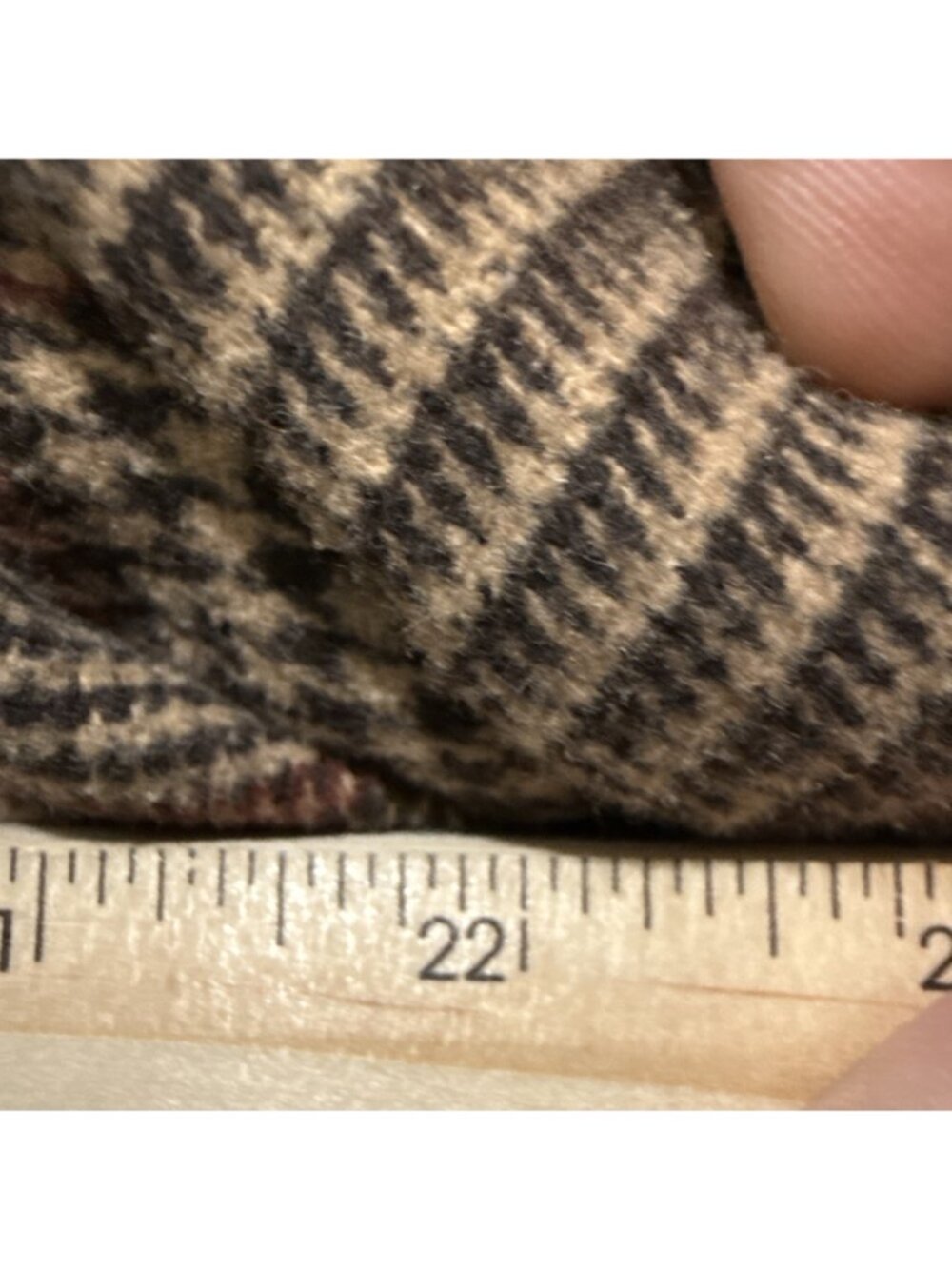 Banana Republic Tan Tie Waist Plaid Wool Blend Long Trench Coat Womens Size S - Picture 11 of 11